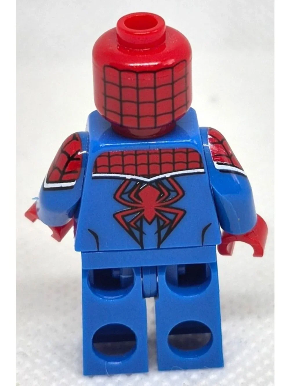 Union Jack Spider-Man Mini Figure Block Toy Collectible With Detailed Web Design